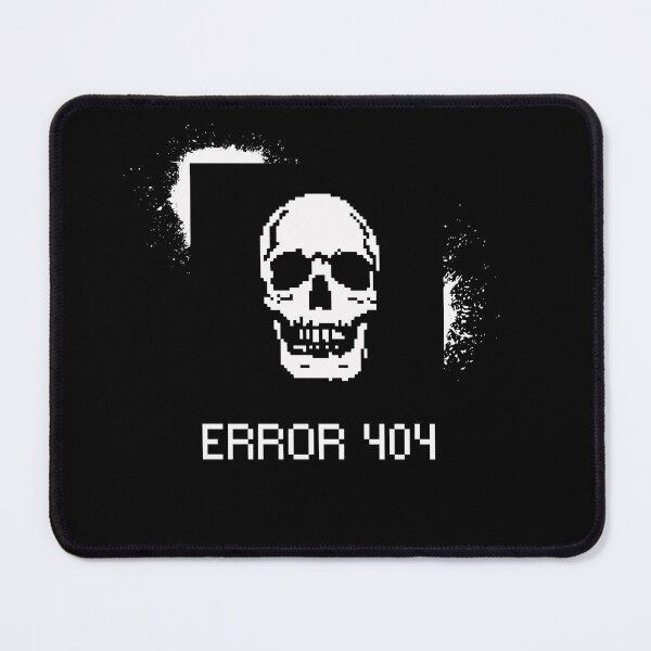 Item preview, ERROR 404 – Pixel Skull Glitch designed and sold by AM.87.