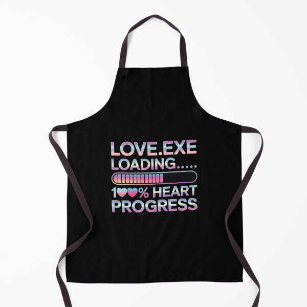 Item preview, Love.exe Loading 100% Heart Progress. Cyberpunk Neon Romantic Tech Typography designed and sold by Aarvya Fashion Club ( A.F.C ).