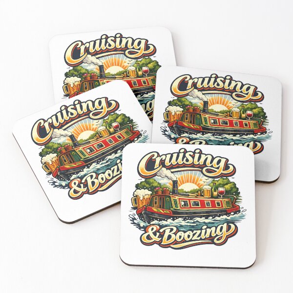 Item preview, Cruising and boozing canal narrowboat humour designed and sold by FAT BORIS STORE.