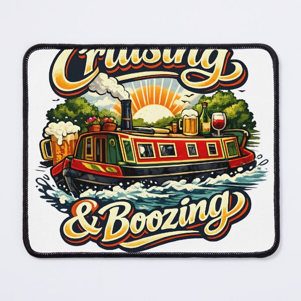Item preview, Cruising and boozing canal narrowboat humour designed and sold by FAT BORIS STORE.