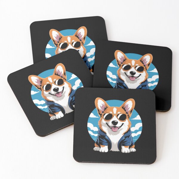 Item preview, Welsh Corgi Pembroke Dog Breed Pet with Sunglasses designed and sold by angolinnArt.