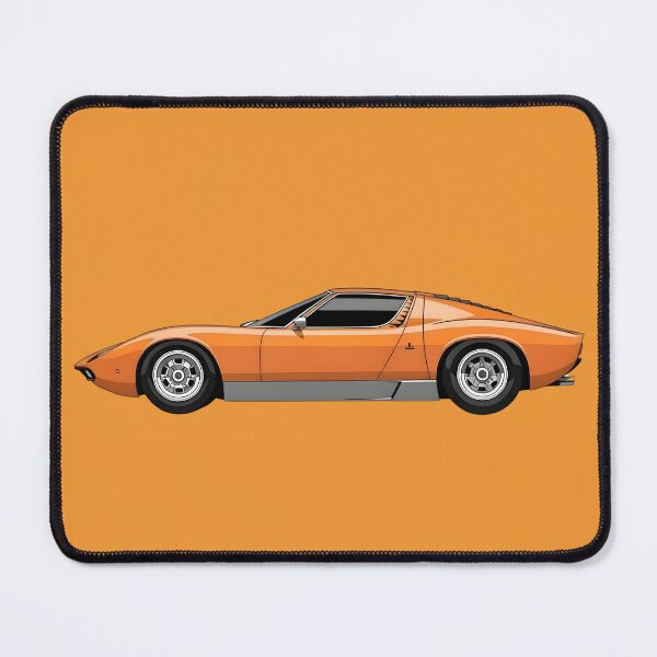 Item preview, Lamborghini Miura Superdeportivo Italiano Clásico Ilustración Minimal Vintage designed and sold by Motorline44.