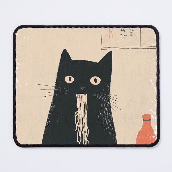 Item preview, Cat Eating Ramen Noodles in Japan designed and sold by keytee.