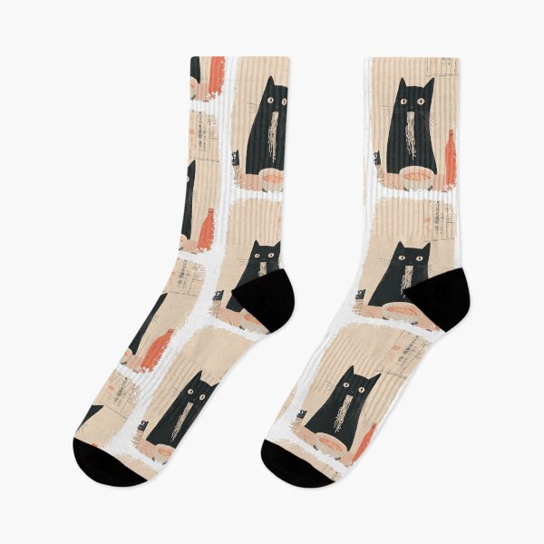 Item preview, Cat Eating Ramen Noodles in Japan designed and sold by keytee.