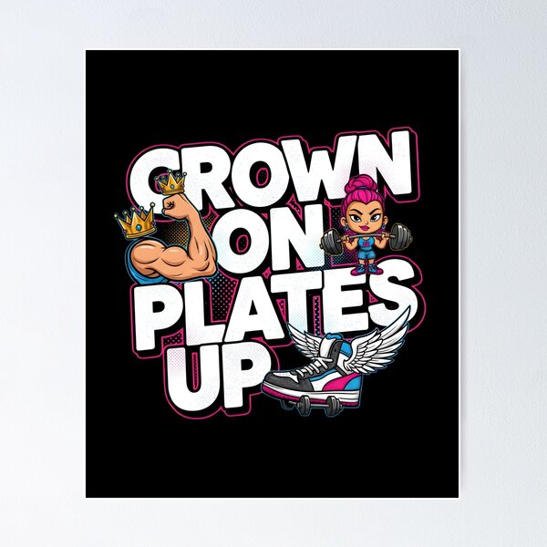 Item preview, Crown On Plates Up Streetwear Graphic Tshirt designed and sold by LineLoo.