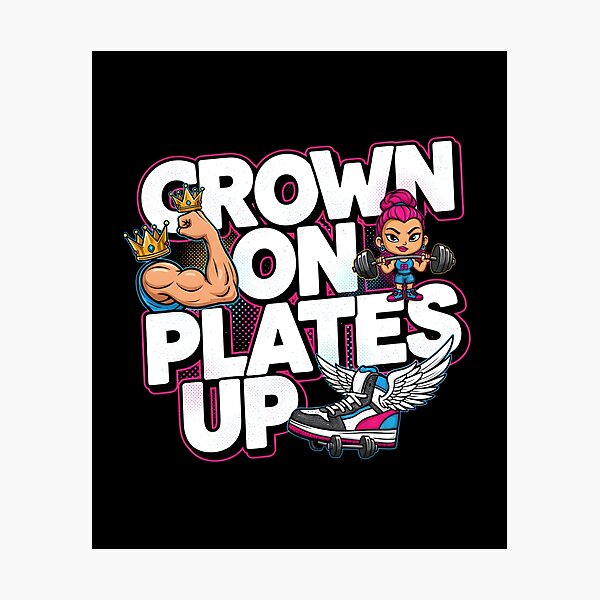 Item preview, Crown On Plates Up Streetwear Graphic Tshirt designed and sold by LineLoo.