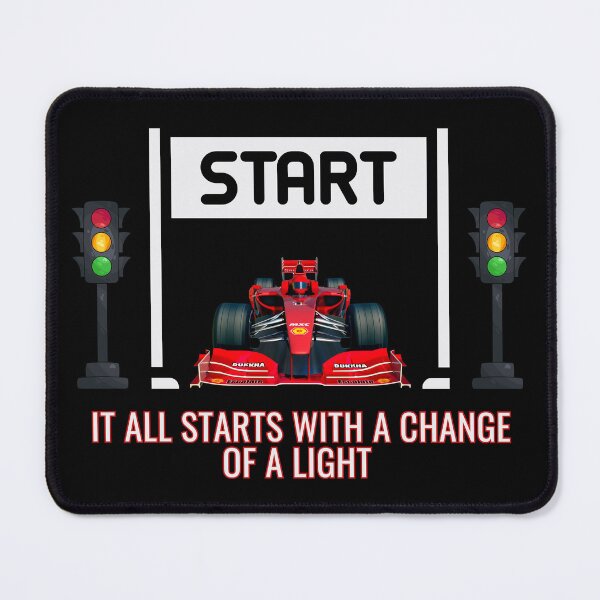 Item preview, F1 Start Line Graphic – “It All Starts with a Change of a Light” designed and sold by ShadeScapeArt.
