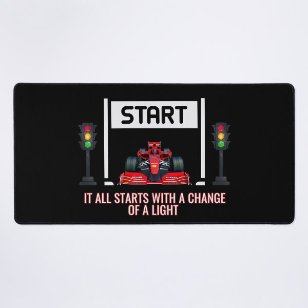 Item preview, F1 Start Line Graphic – “It All Starts with a Change of a Light” designed and sold by ShadeScapeArt.