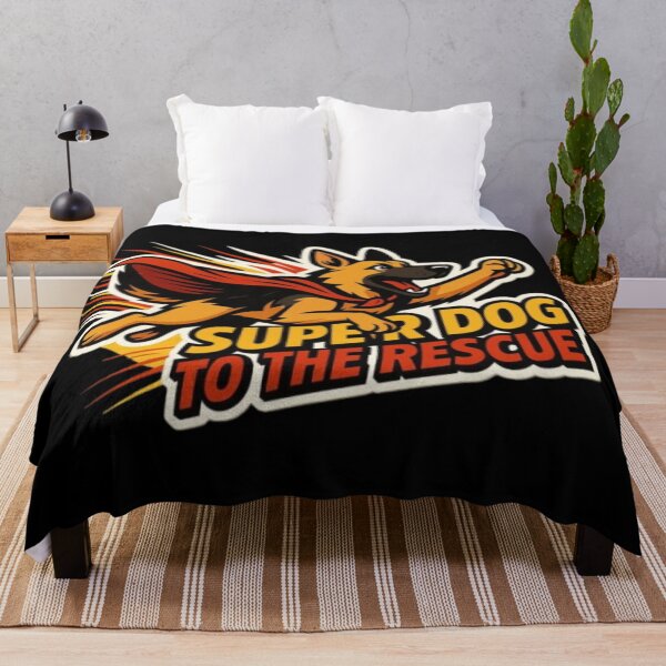 Item preview, Super Dog to the Rescue – Funny Sarcastic German Shepherd Hero Humor Design designed and sold by Typologystudios.