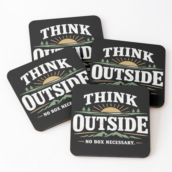 Item preview, Think Outside No Box Necessary designed and sold by FreshVibe Prints.