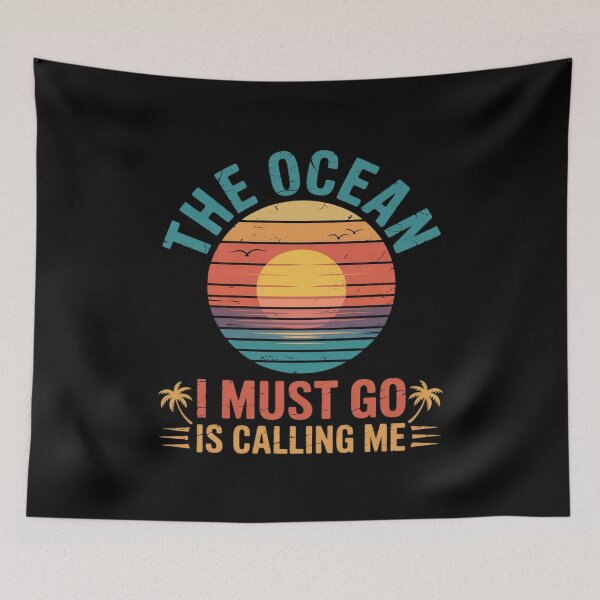 Item preview, the ocean is calling me I must go sunset  designed and sold by joyouartArt.