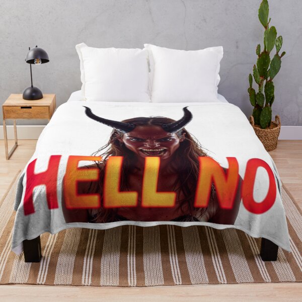 Item preview, Angry Demon Girl "Hell No" Shirt designed and sold by IdeaSmith.