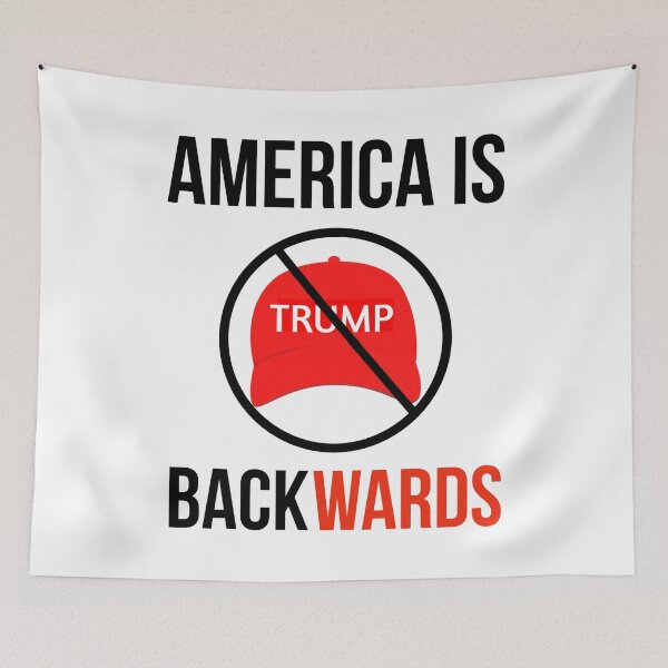 Item preview, America is backwards  designed and sold by Rachel the Artist .