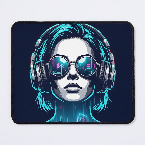 Item preview, Cyberpunk Cityscape Double Exposure Portrait Synthwave 2026 designed and sold by MarCinu Art.