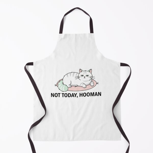 Item preview, Funny Lazy Cat - Not Today Hooman - Sassy Kitten Meme designed and sold by BShop20 – Cute Funny Tees & Gifts.