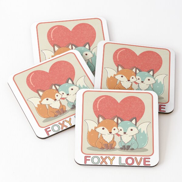 Item preview, Foxy Love – Cute Fox Valentine Design designed and sold by tviyluv.