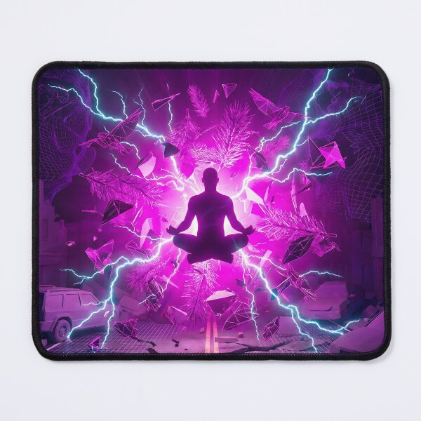 Item preview, Cyberpunk Zen Glitch Neon Storm Aesthetic designed and sold by MarCinu Art.