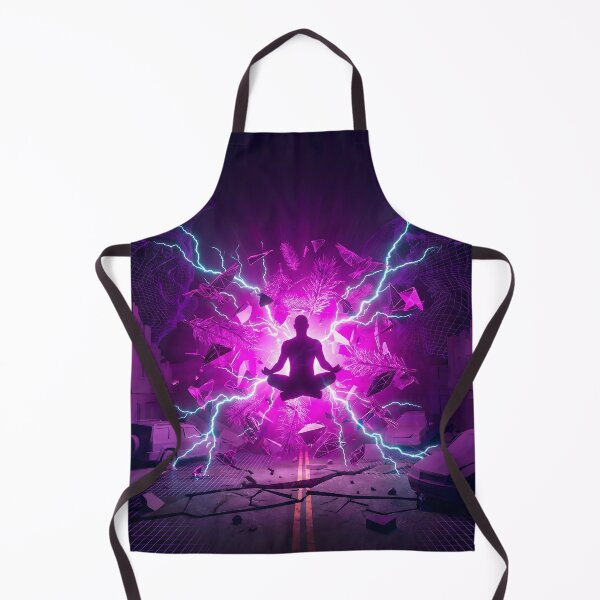 Item preview, Cyberpunk Zen Glitch Neon Storm Aesthetic designed and sold by MarCinu Art.