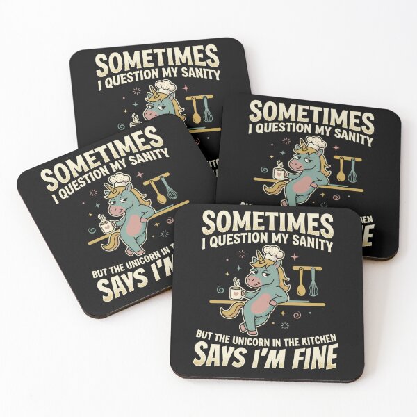 Item preview, Sometimes I Question My Sanity Unicorn designed and sold by FreshVibe Prints.