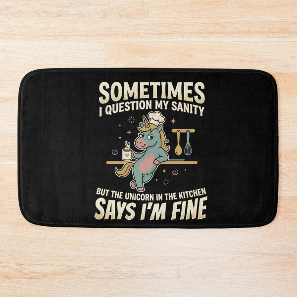 Item preview, Sometimes I Question My Sanity Unicorn designed and sold by FreshVibe Prints.