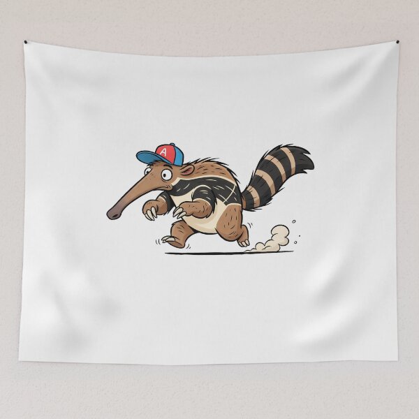 Item preview, Running Anteater Baseball Cap Cartoon designed and sold by k3rstman1.