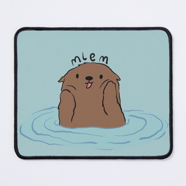 Item preview, Mlem otter - cute mleming animals designed and sold by aziza-doodles.