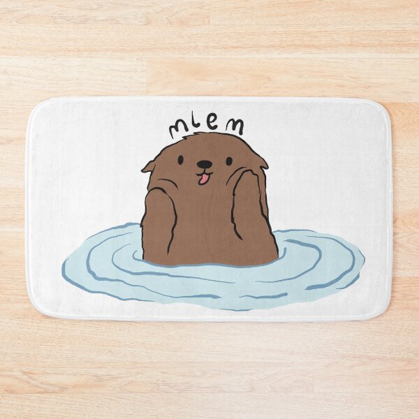 Item preview, Mlem otter - cute mleming animals designed and sold by aziza-doodles.