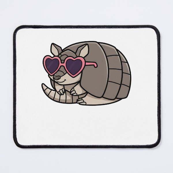 Item preview, Cute Armadillo Wearing Pink Heart Sunglasses designed and sold by k3rstman1.
