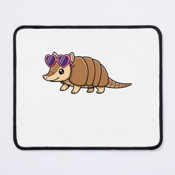 Item preview, Cute Armadillo Wearing Heart Sunglasses Cartoon designed and sold by k3rstman1.