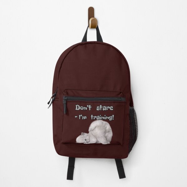 Item preview, Don’t stare – I’m training !Cat Fitness Humor Design designed and sold by MariMarArt.