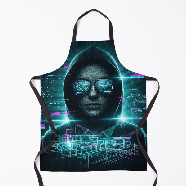 Item preview, Cyberpunk Hacker Glitch HUD Aesthetic 2026 designed and sold by MarCinu Art.