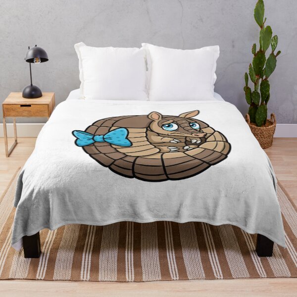 Item preview, Sad Armadillo Cute Blue Bow Cartoon designed and sold by k3rstman1.