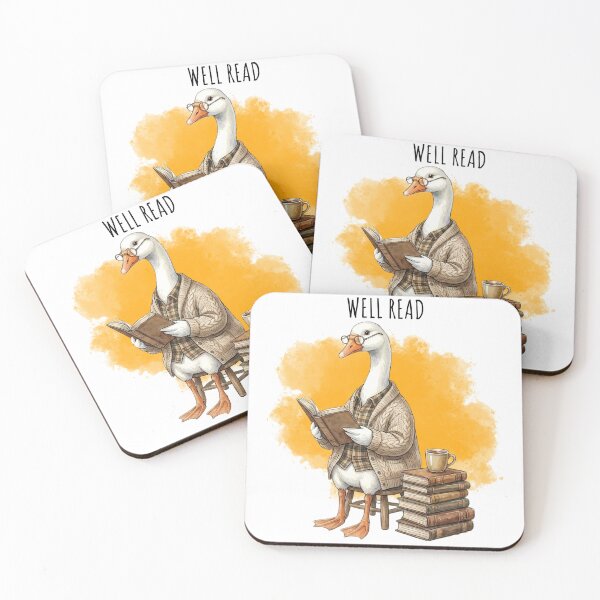 Item preview, Well Read Goose Funny Book Lover Librarian Reading Books designed and sold by MTJ-Mushrooms.