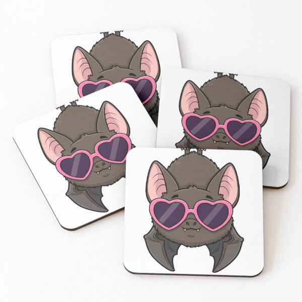 Item preview, Cute Bat Pink Heart Sunglasses designed and sold by k3rstman1.