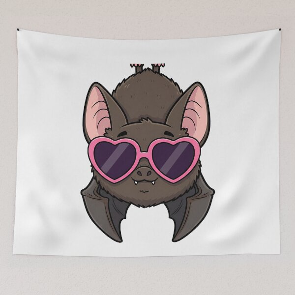 Item preview, Cute Bat Pink Heart Sunglasses designed and sold by k3rstman1.