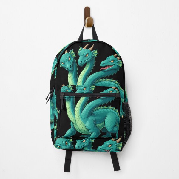 Item preview, Cute Green Three-Headed Hydra Dragon - Mythical Beast Cartoon Art designed and sold by Dreamy Armine Art.