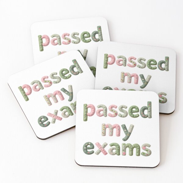 Item preview, PASSED MY EXAMS - IN FAUX LETTERING designed and sold by AlexOBrienArt.