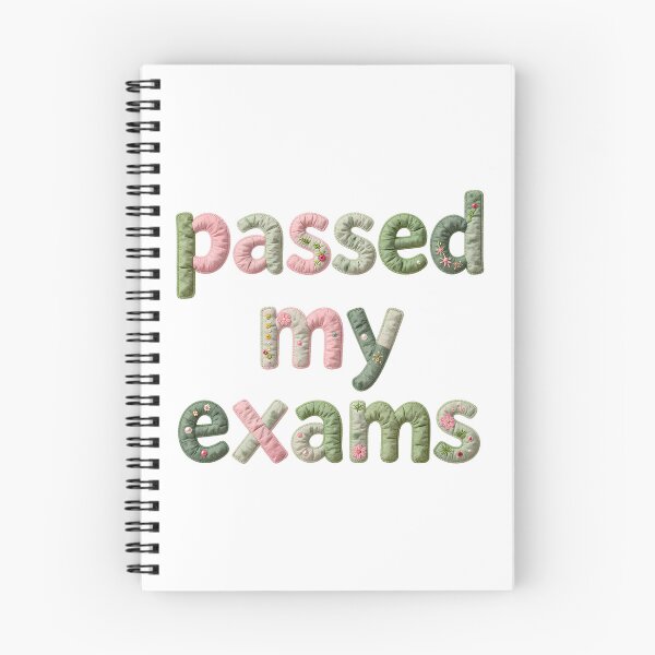 Item preview, PASSED MY EXAMS - IN FAUX LETTERING designed and sold by AlexOBrienArt.