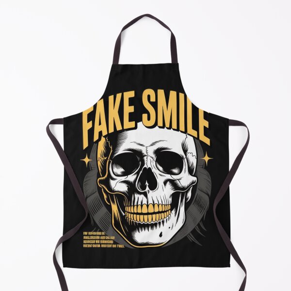 Item preview, Fake Smile Skull – Dark Humor Gothic Illustration designed and sold by dortmond.