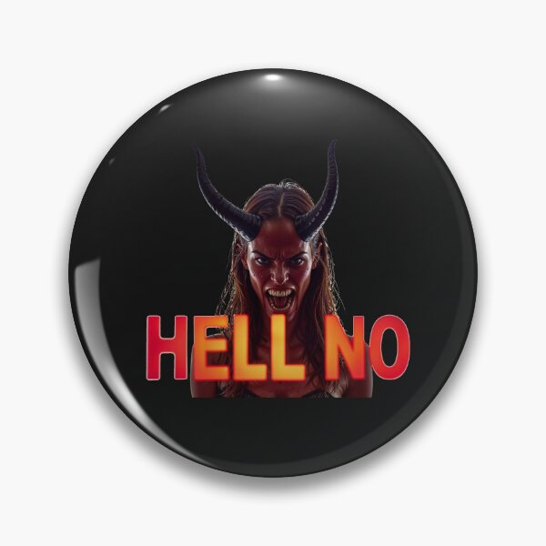 Item preview, Angry Demon Girl "Hell No" Shirt designed and sold by IdeaSmith.