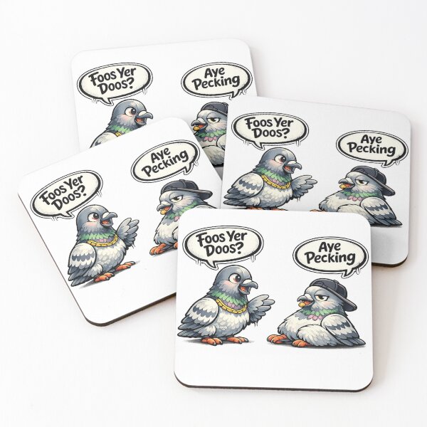 Item preview, Foos Yer Doos? – Aye Pecking Funny Scottish Pigeon Design  designed and sold by D S DESIGNS .