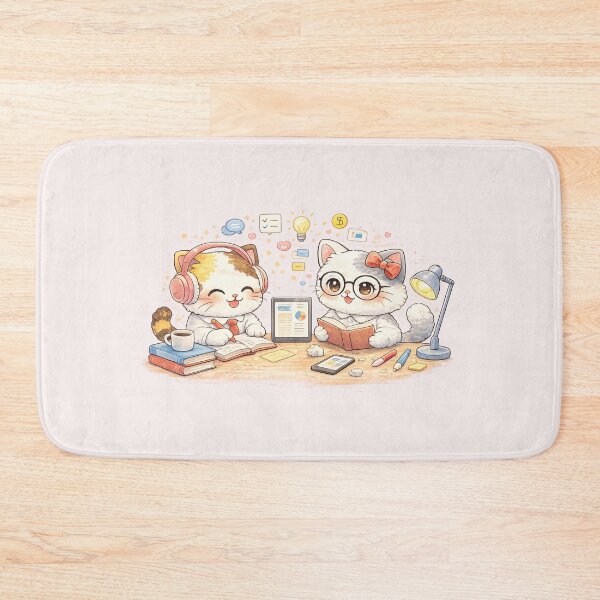 Item preview, Mochi & Lumi – Studying Together designed and sold by Mochi Studio.
