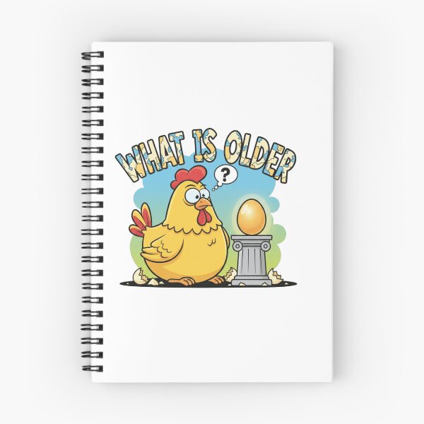 Item preview, What Is Older – Funny Chicken And Egg Cartoon T-Shirt designed and sold by Imaginarium of Chaos falcon88 .