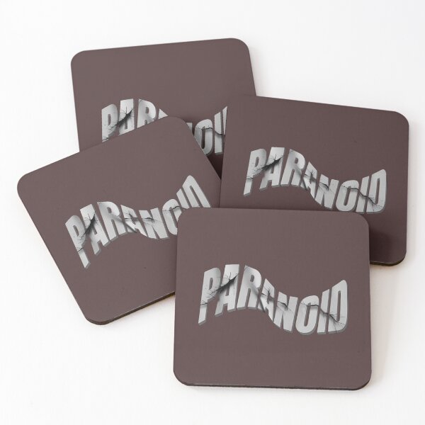 Item preview, Paranoid Dark Typography – Cracked Letter Aesthetic Text Design designed and sold by SoftMintDesigns.