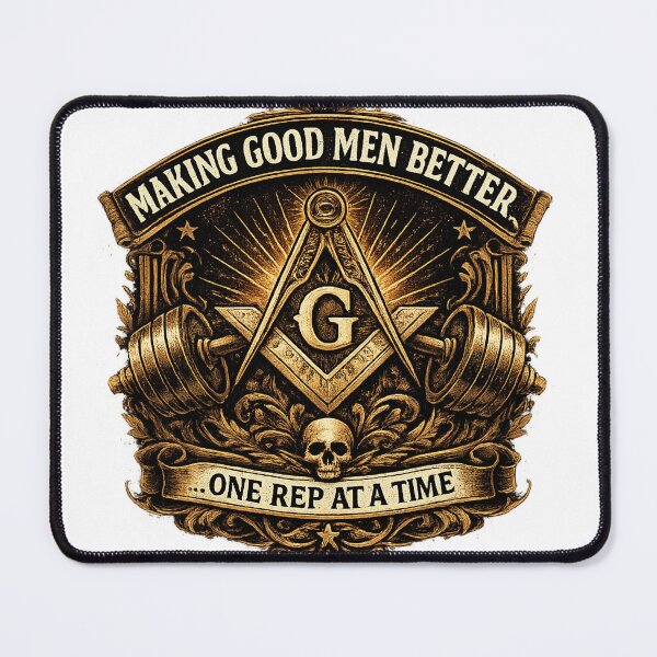 Item preview, Masonic Strength Gym Crest designed and sold by Untamed Ink.