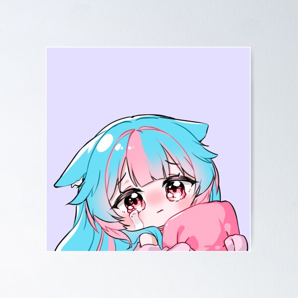 Item preview, PeachFrostVT Chibi Emote PillowCry designed and sold by PeachFrostVT.