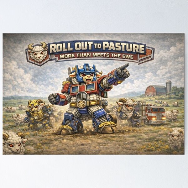 Item preview, MechaSheep: Roll Out to Pasture (More Than Meets the Ewe) designed and sold by Thpoar.