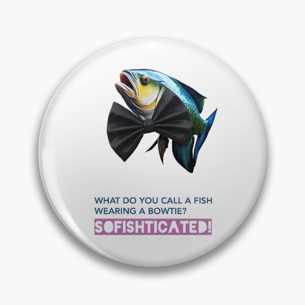 Artikelvorschau, SOFISHTICATED FISH WUNSCH | Lustige Fischzeichnung mit Fliege | Witzige Grafik mit Wassertierhumor entworfen und verkauft von SergioMiklos.