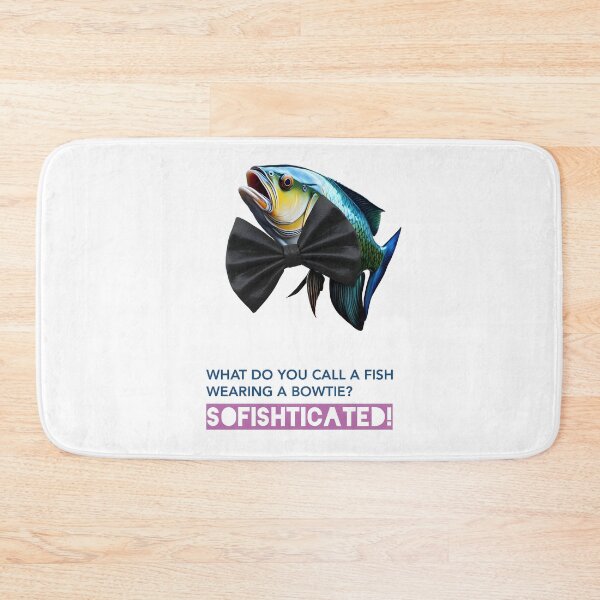 Item preview, SOFISHTICATED FISH PUN | Funny Fish wearing a Bowtie Art | Witty Aquatic Animal Humor Graphic designed and sold by SergioMiklos.