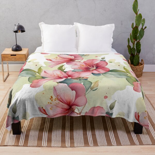 Artikelvorschau, Nahtloses Aquarellmuster mit zarten botanischen Blumen entworfen und verkauft von sana designer.